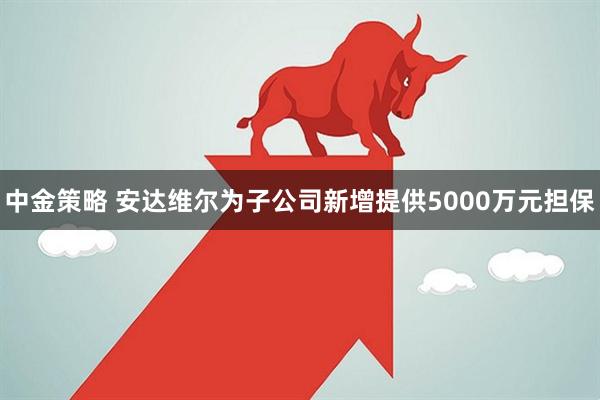 中金策略 安达维尔为子公司新增提供5000万元担保