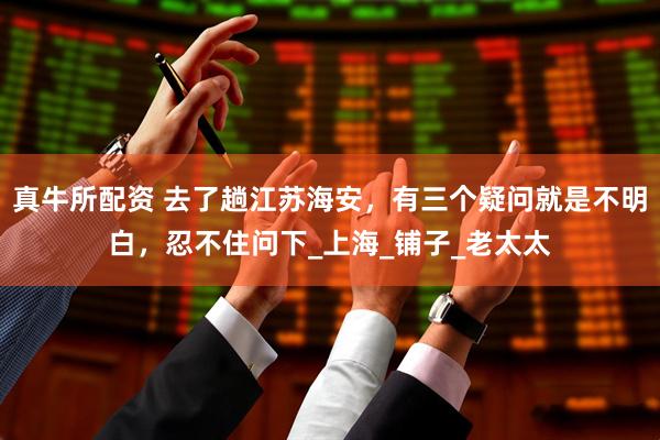 真牛所配资 去了趟江苏海安，有三个疑问就是不明白，忍不住问下_上海_铺子_老太太